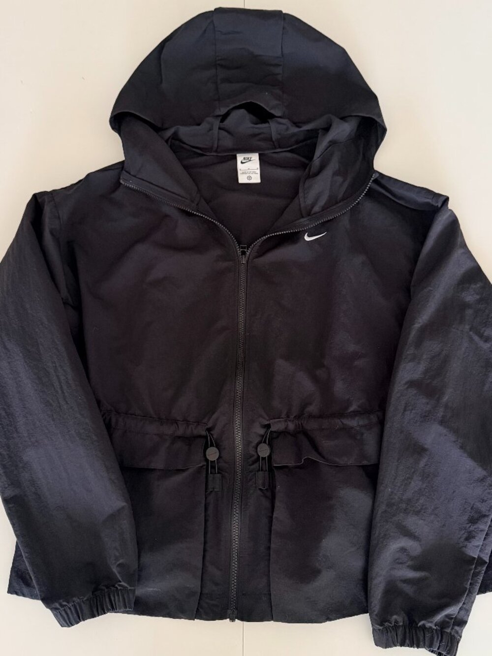 Nike Sportswear Everything Woven Womens Oversized Hooded Black Jacket M Utility